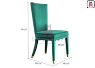 High Back Green Velvet Fully Upholstered Comfortable Hotel Restaurant Chairs