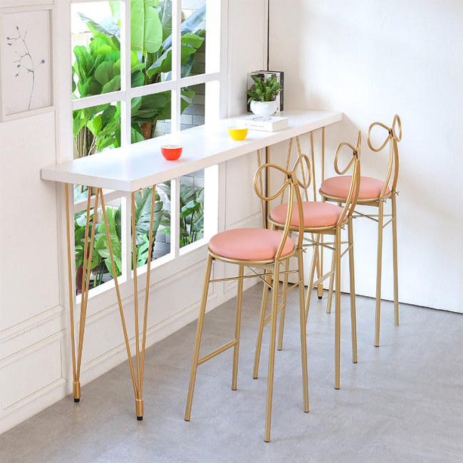 6ft hoher rechteckiger Bartisch, hoher schmaler Bartisch für Kneipe/Salons