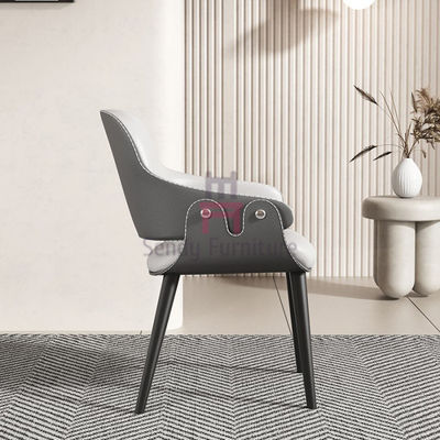 kaufen Massivholz-Restaurantstuhl mit Lederpolsterung und Lamellenrückenlehne für bequemes Essen online manufacture