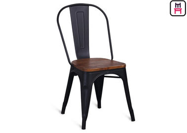 kaufen 86cm Höhen-Schwarz-Metallrestaurant sitzt Tolix-Barhocker mit hölzernem Seat vor online manufacture