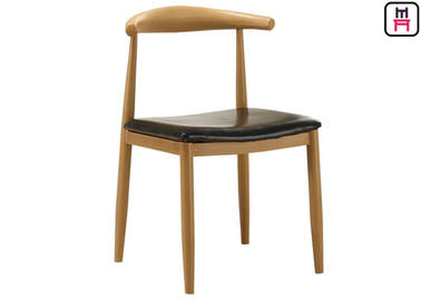 kaufen Café-hölzerne Korn-Metallküchen-Stühle mit Kissen/ohne Arme W47 * D45 * H78 cm online manufacture