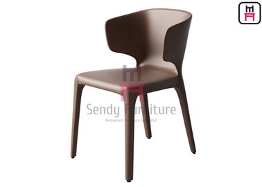 kaufen Zeitgenössische Art-lederne speisende Stühle mit Brown/Schwarzem/grauer Farbe online manufacture
