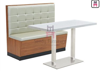 kaufen Hohes gewelltes Leder gepolsterte Banquette-Sitzplatz-hölzerne Wand 38