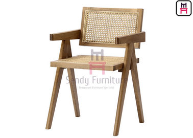 kaufen Südostasiatische Art-handgemachtes Rattan, das Stuhl-festen hölzernen Rahmen Cane Dining Chair speist online manufacture