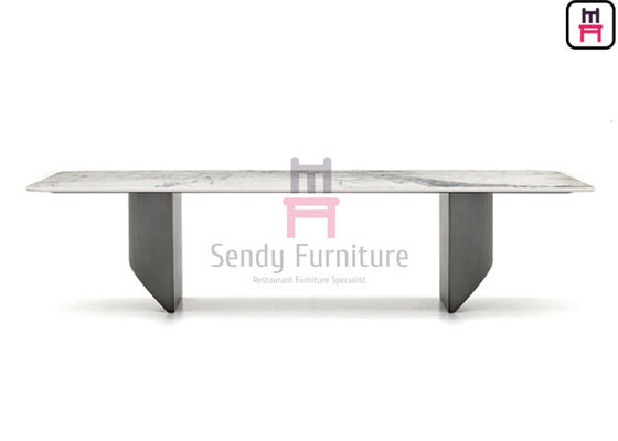 kaufen Breiten-Platten-Stein des 75cm Höhen-Restaurant-Speisetisch-110cm für 8 Sitze online manufacture