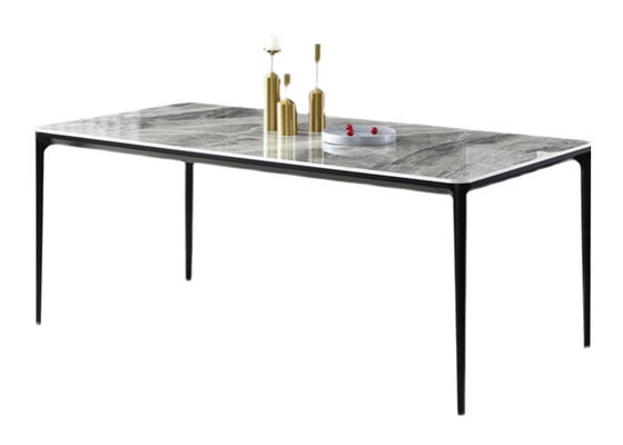 kaufen Rechteckiger 120x70x75cm Restaurant-Speisetisch Soem-Platten-Stein ODM online manufacture