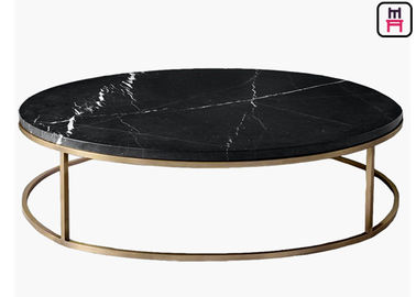 Niedrige elegante runde Couchtische, kundenspezifische Korrosionsbeständigkeits-niedrige Tabellen für Wohnzimmer