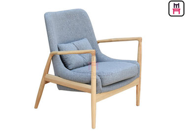 Eichen-Holz-blauer Restaurant-Sofa-Stuhl-nordische moderne Art 66 * 69 * 84 cm