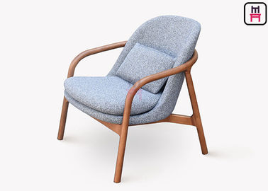 Hölzerne Struktur-moderner Sofa-Stuhl, Freizeit-Sofa-Stuhl-kundenspezifische Rahmen-Farbe