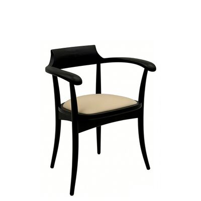 Moderne ergonomisch gekrümmte Holzrestaurantsessel mit Massivholzrahmen und anpassbarer Polsterung