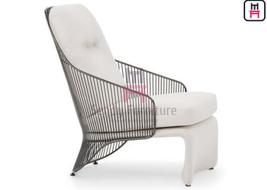 Gold-/Chrom-Farbmöbel-Sofa-Stuhl-Edelstahl-Liegen für Hotel