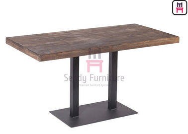 Dauerhafte Innen-3/4/5cm Stärke des Restaurant-Speisetisch-mit festes Holz-Gesicht