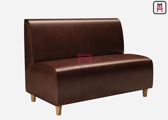Feste hölzerne Bein-Browns lederne gepolsterte Länge des Restaurant-Stand-120cm