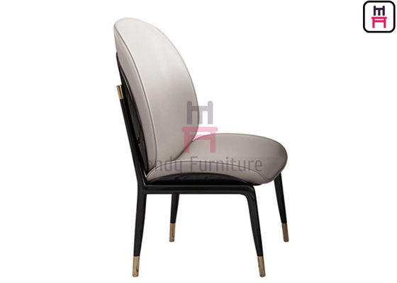 Hochglanz, der Leder Ebony Veneer Armless Dining Chairs NAPA malt