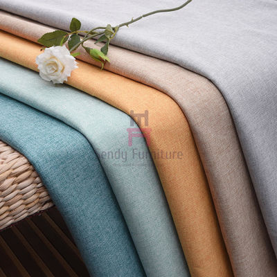 Machen Sie 1.8m Breiten-Möbel-Farbpalette 450g/M Velvet/gepolstertes Leinenmaterial feuerfest