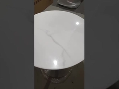 Gebürstete goldene Tulip Base mit Marmorcouchtisch-/Trompeten-Tabellen-Basis