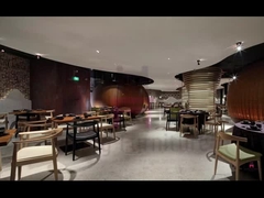 Über- Größen-Armlehnen-hölzerne Restaurant-Stühle mit Lederpolster/hölzernem Rahmen