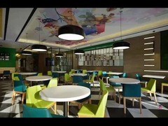 Ohne Arme hölzerne schwarze lederne Küchen-Stühle, elegante helle Holz-Esszimmer-Stühle