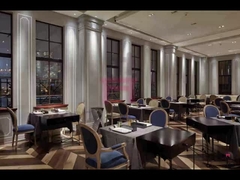 Weinlese-Buckel-hölzerne Restaurant-Sessel-klassischer Luxusstuhl mit Knopf-Dekoration