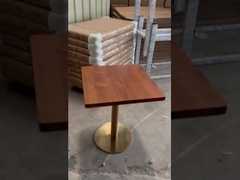 Dauerhafte Innen-3/4/5cm Stärke des Restaurant-Speisetisch-mit festem hölzernem Gesicht