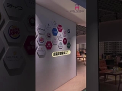 Hohler Rücken Metallrestaurantsessel mit Lederpolsterung