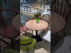 4 Personen / 6 Personen Sperrholz / Laminat Wasserdichtes Esstisch Für Restaurantgebrauch